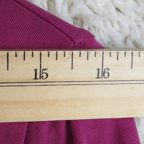 LOFT* Women's Long Sleeve Crew Neck Straight Hem Low Crossbody Back Blouse~ XS - Picture 5 of 10